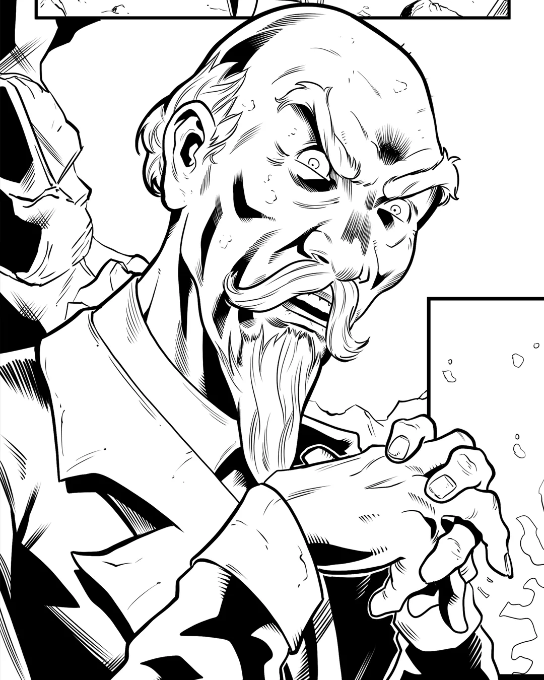 Alistair pencils stage